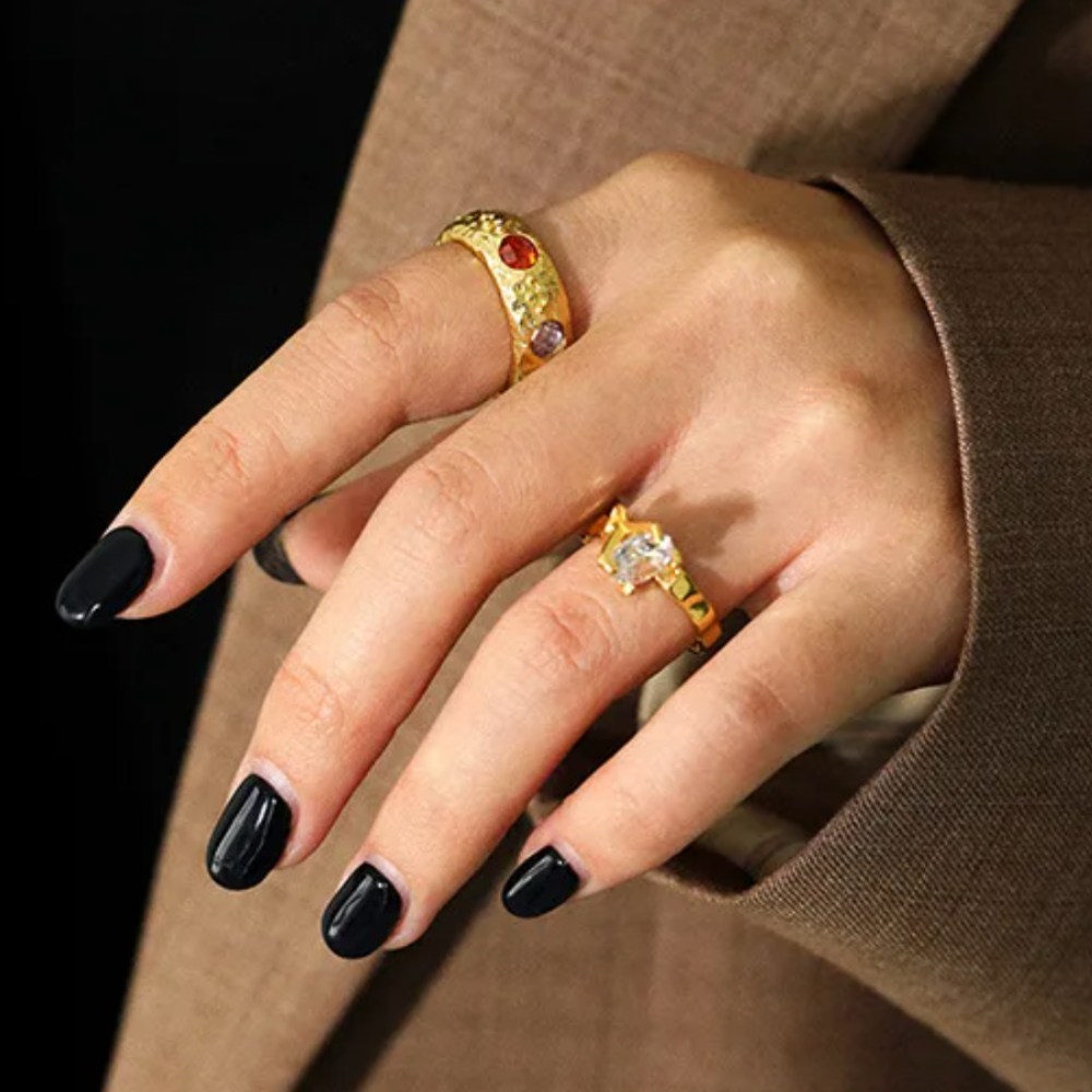 RAE STERLING SILVER CRYSTAL RING