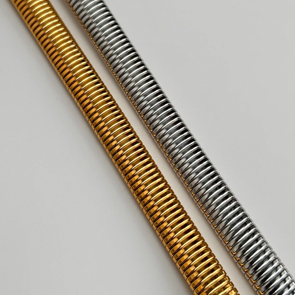 CONNOR 18K GOLD PLATED TITANIUM STEEL CHOKER