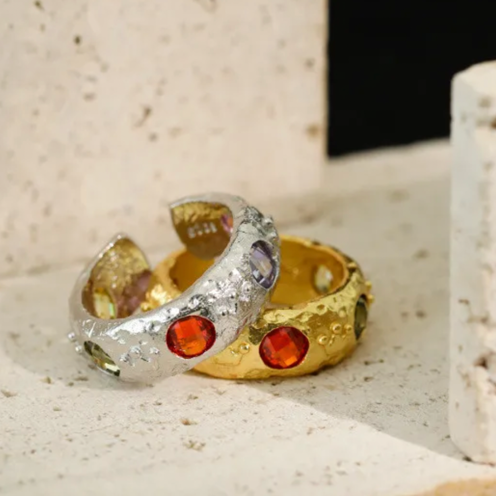 RAE STERLING SILVER CRYSTAL RING