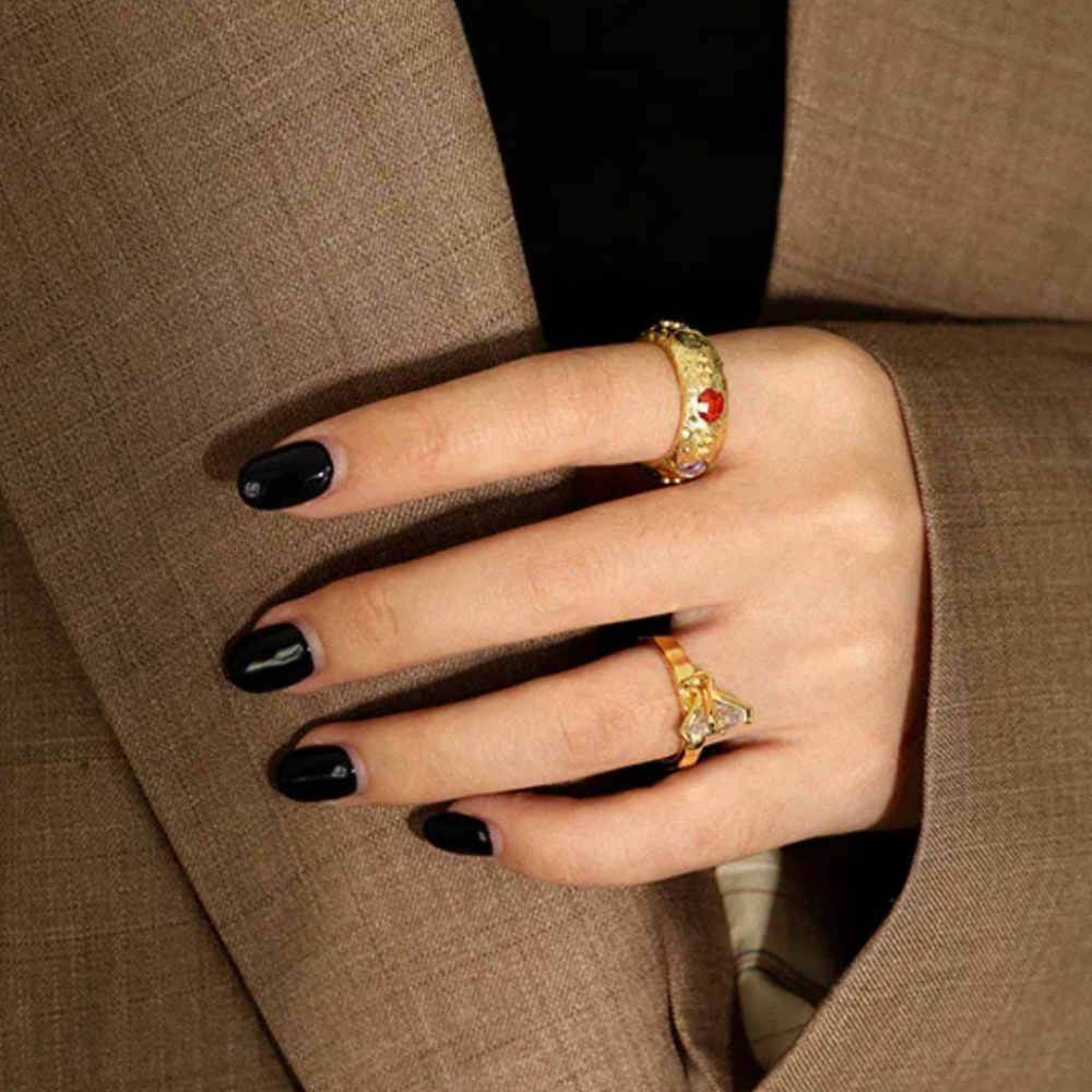 RAE STERLING SILVER CRYSTAL RING