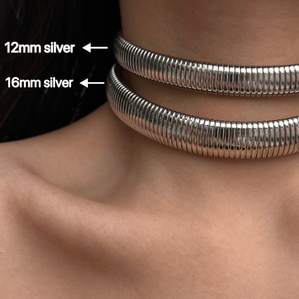 CONNOR 18K GOLD PLATED TITANIUM STEEL CHOKER