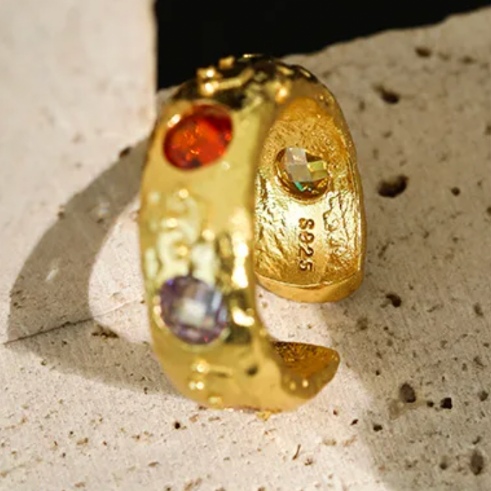 RAE STERLING SILVER CRYSTAL RING