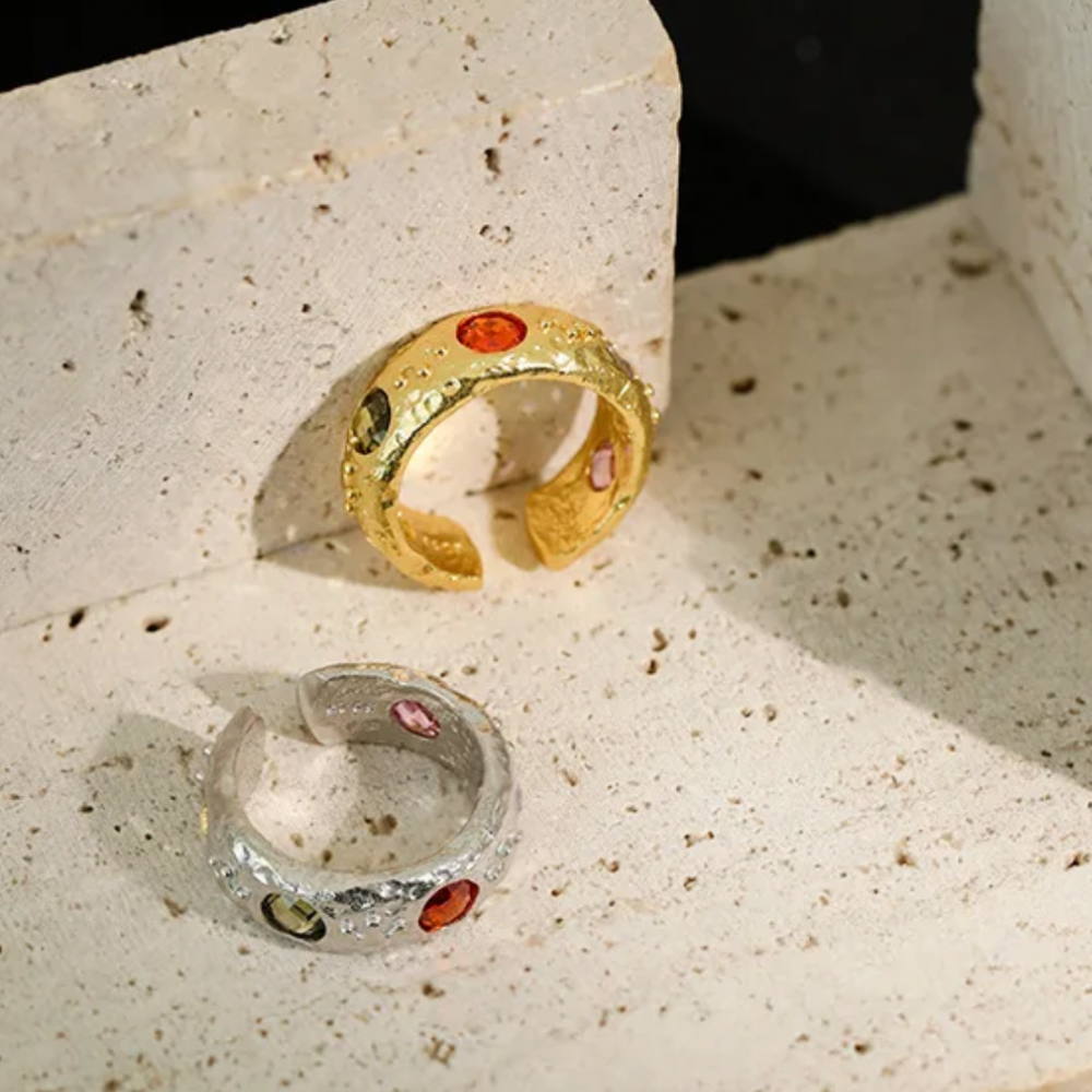 RAE STERLING SILVER CRYSTAL RING
