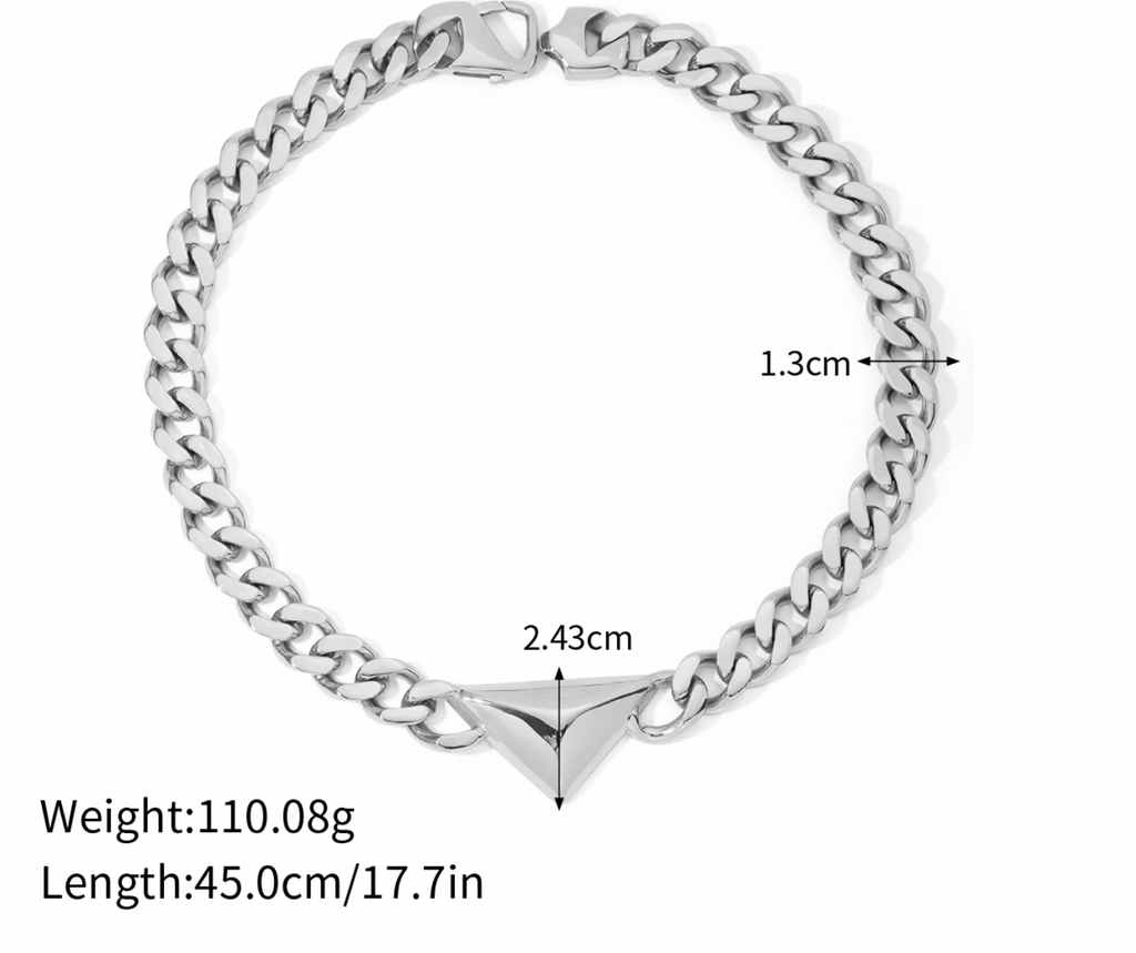 LIZZY 18K GOLD PLATED CHAIN NECKLACE