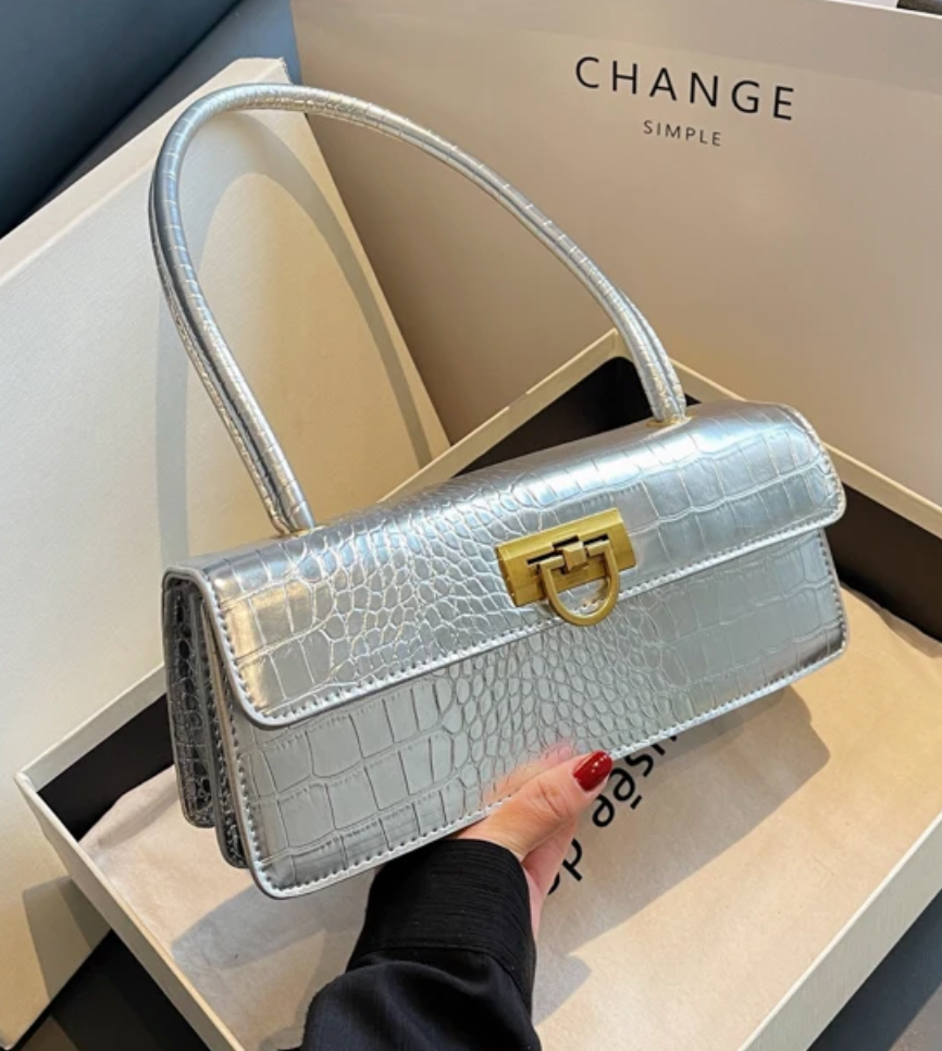 JANICE FAUX CROC MINIMAL BAG