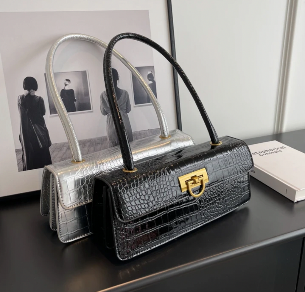 JANICE FAUX CROC MINIMAL BAG
