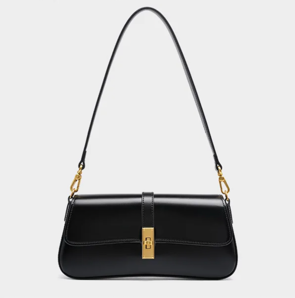 JACQUELINE LUXE LEATHER SHOULDER BAG