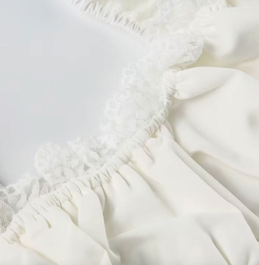 LANA COQUETTE POPLIN TOP