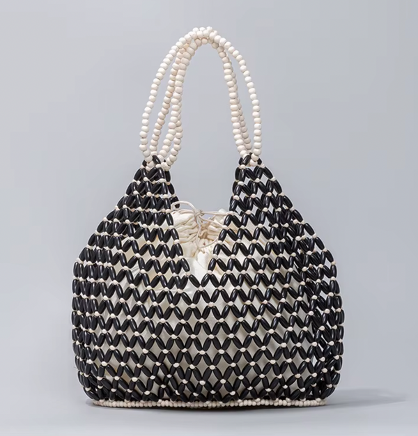 MIRANDA HANDWOVEN BAMBOO BUCKET BAG