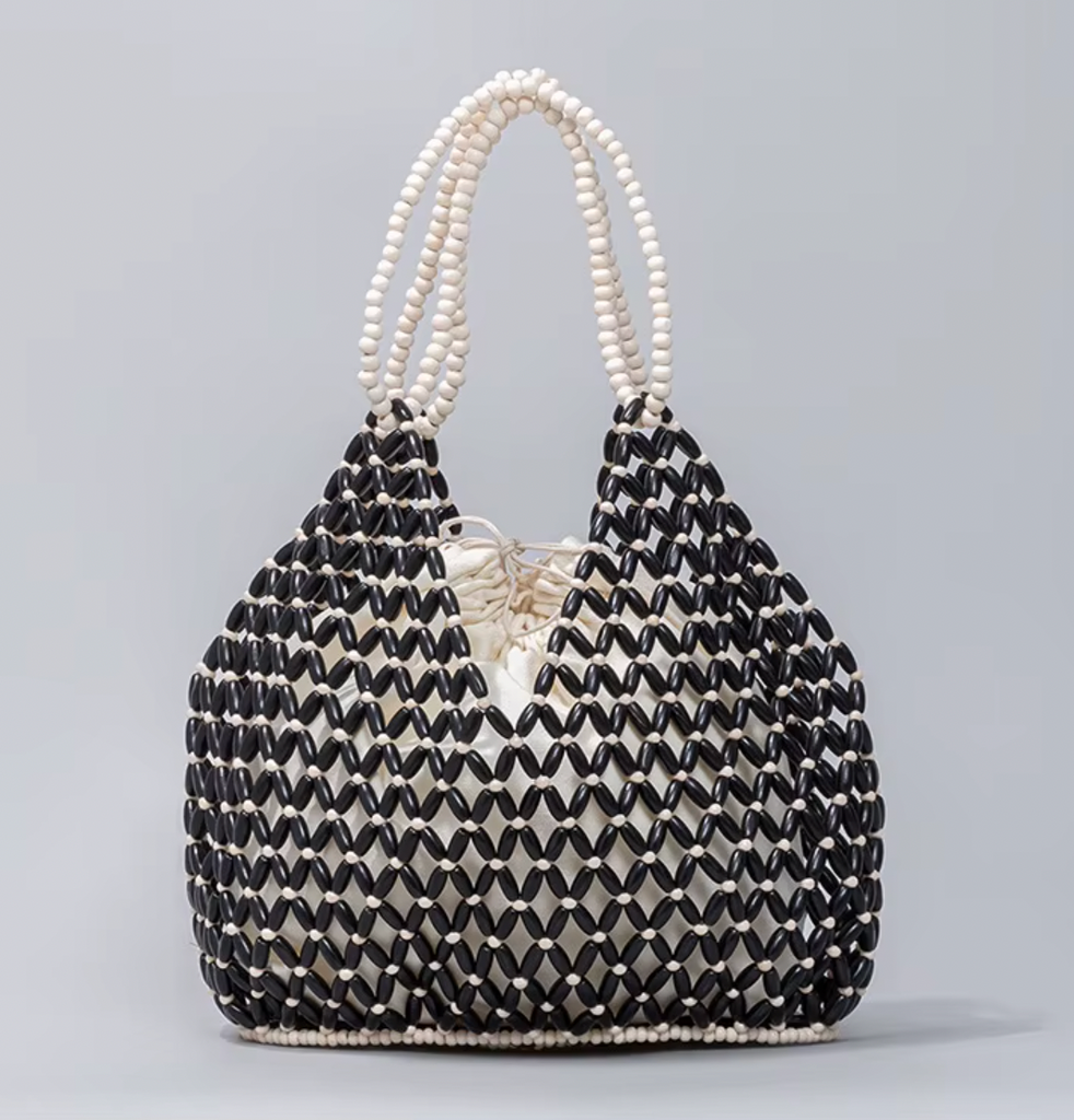 MIRANDA HANDWOVEN BAMBOO BUCKET BAG