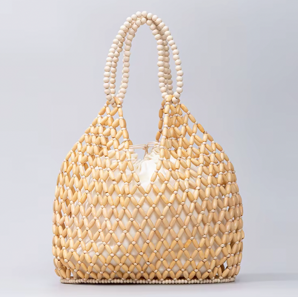 MIRANDA HANDWOVEN BAMBOO BUCKET BAG