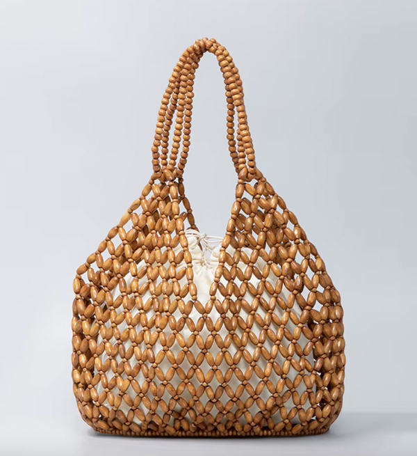 MIRANDA HANDWOVEN BAMBOO BUCKET BAG