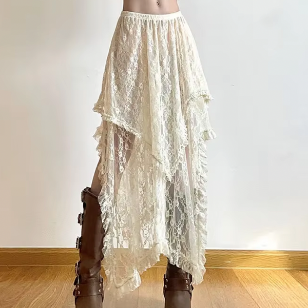 RACHEL LACE MAXI SKIRT