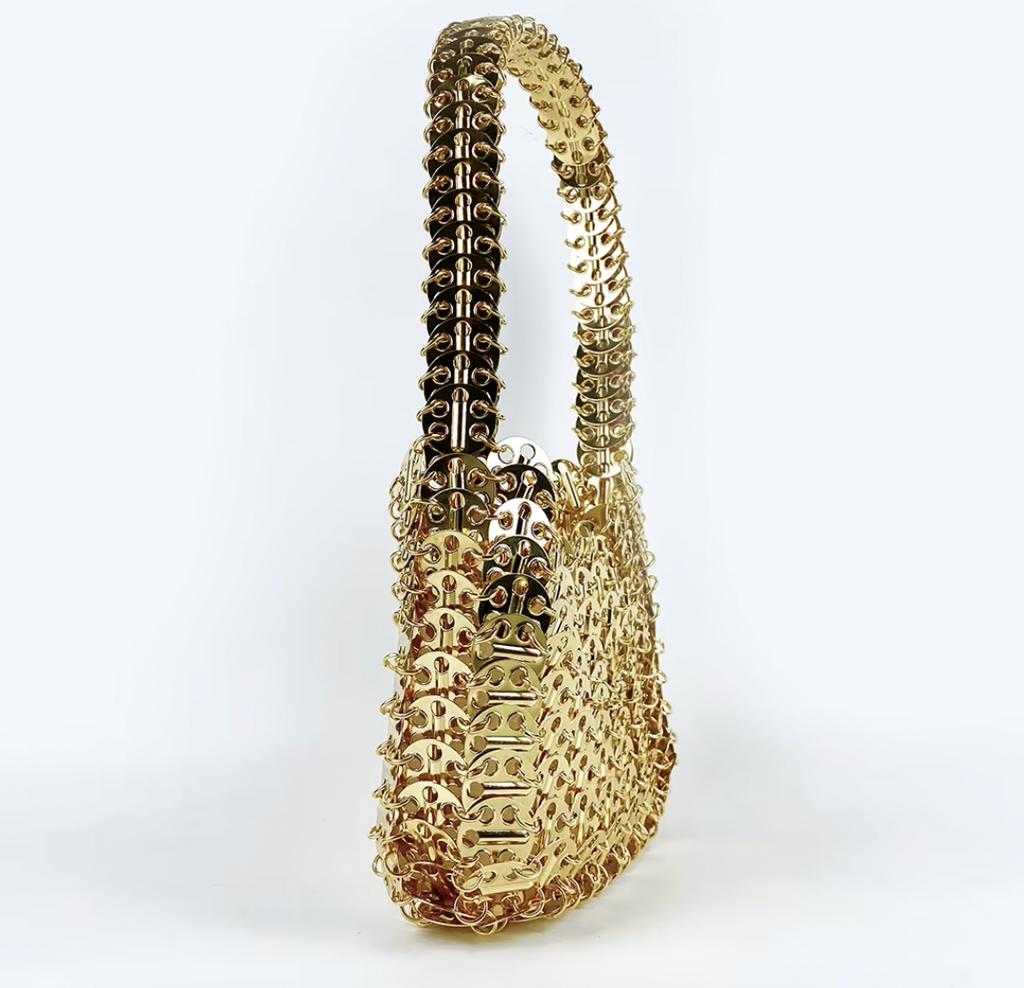 CARRIE GOLD METAL BAG