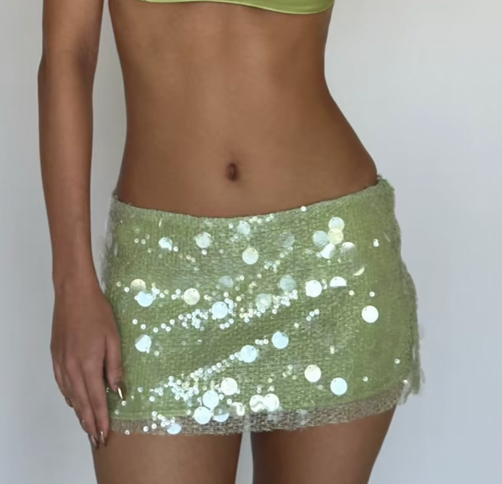 LUCIEN SEQUIN MINI SKIRT