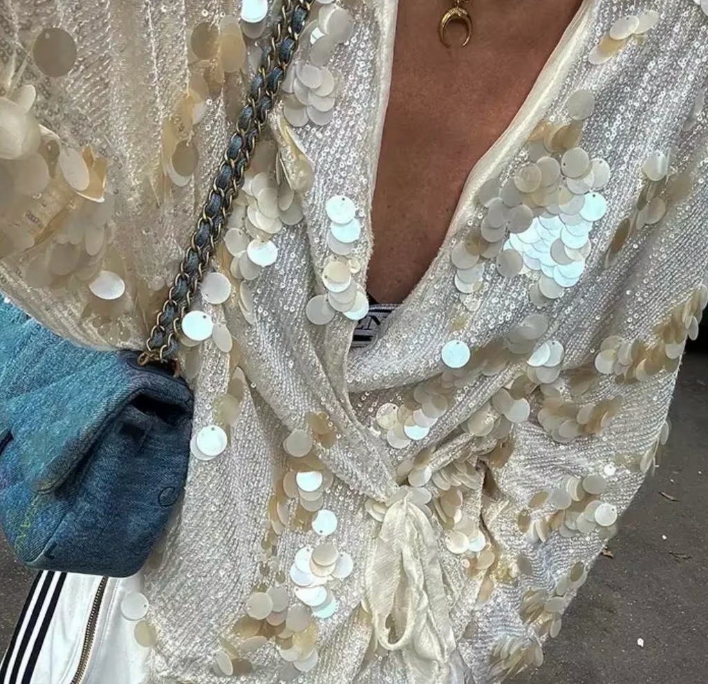 LYRA SEQUIN CARDIGAN TOP