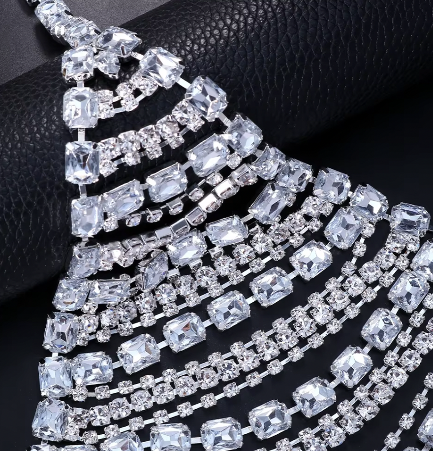 SABLE RHINESTONE BRA TOP