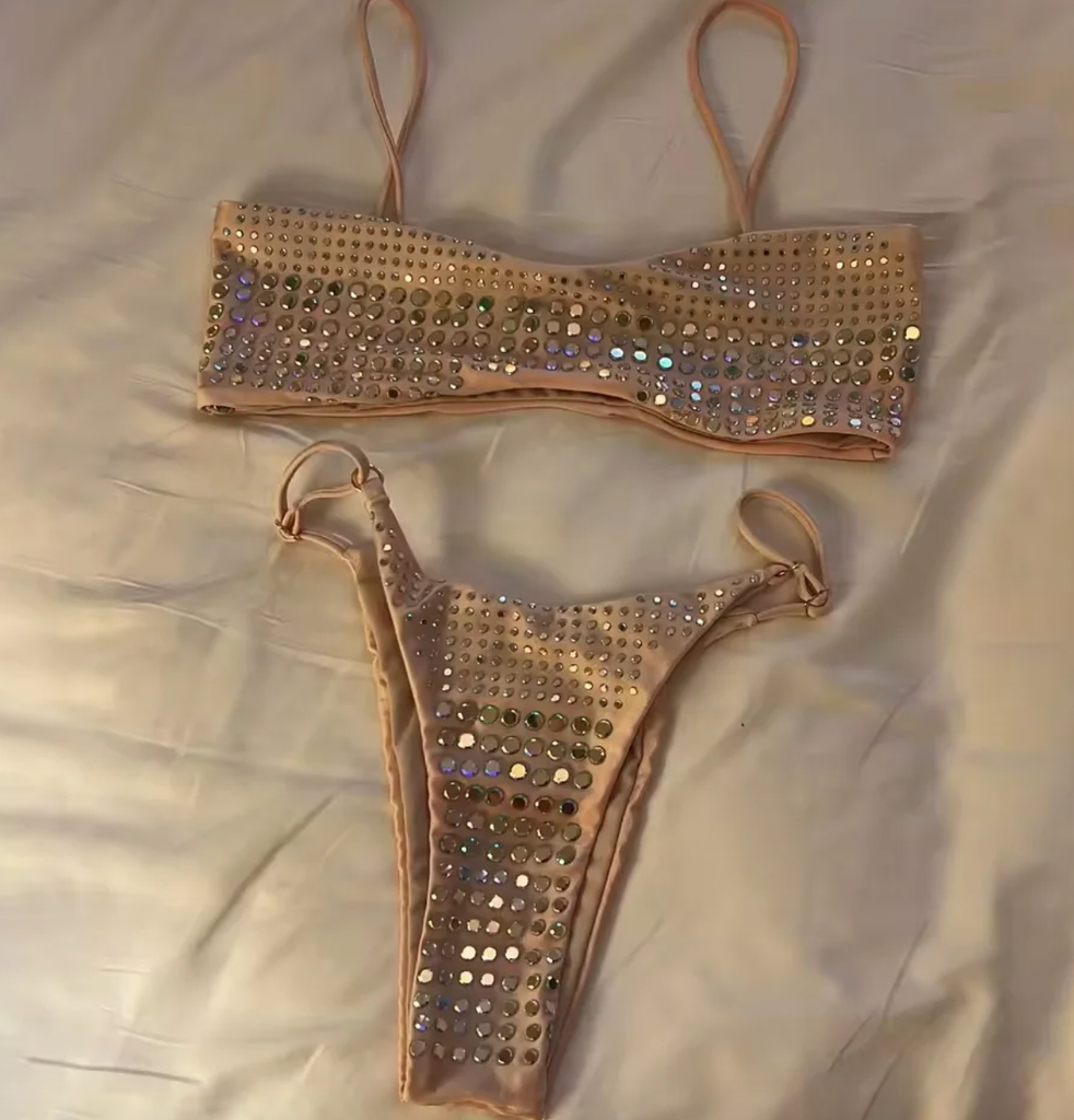 ZIZI EMBELLISHED BIKINI SET