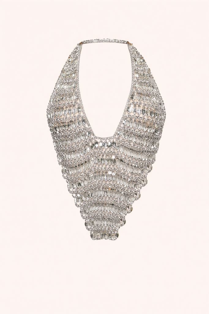 LUMINA CASCADE CRYSTAL BEADED TOP