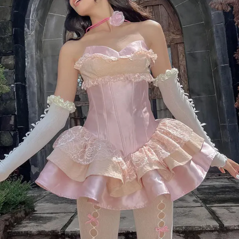 AURORA CORSET LOLITA FASHION MINI DRESS