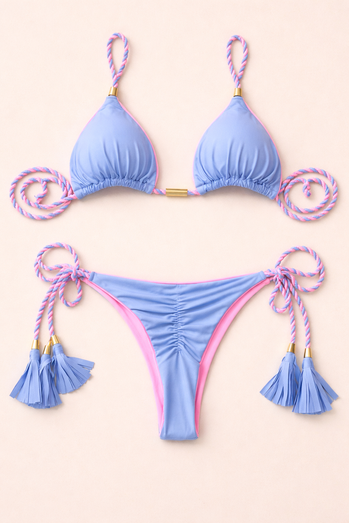 AMARA TWIST ROPE STRING BIKINI SET