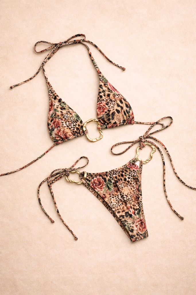 QI GOLD HARDWARE BRAZILIAN BIKINI SET
