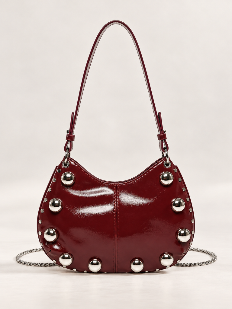 VESPER STUDDED SHOULDER BAG