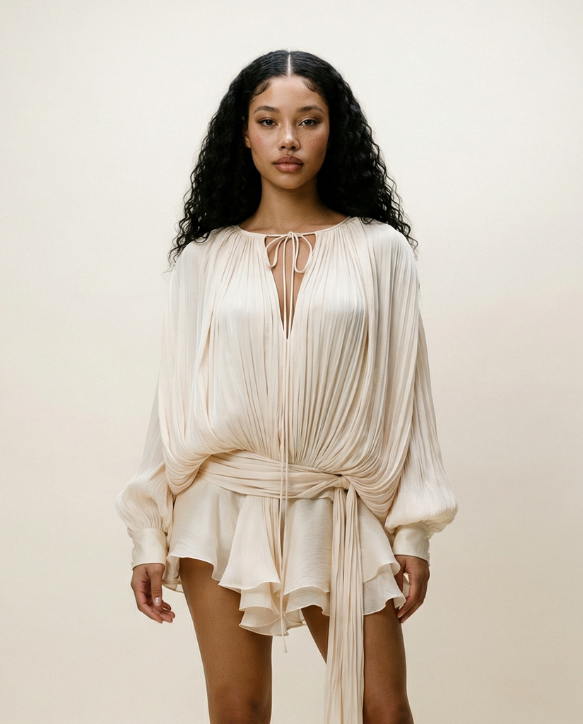 JINNY BLOUSON MINI DRESS