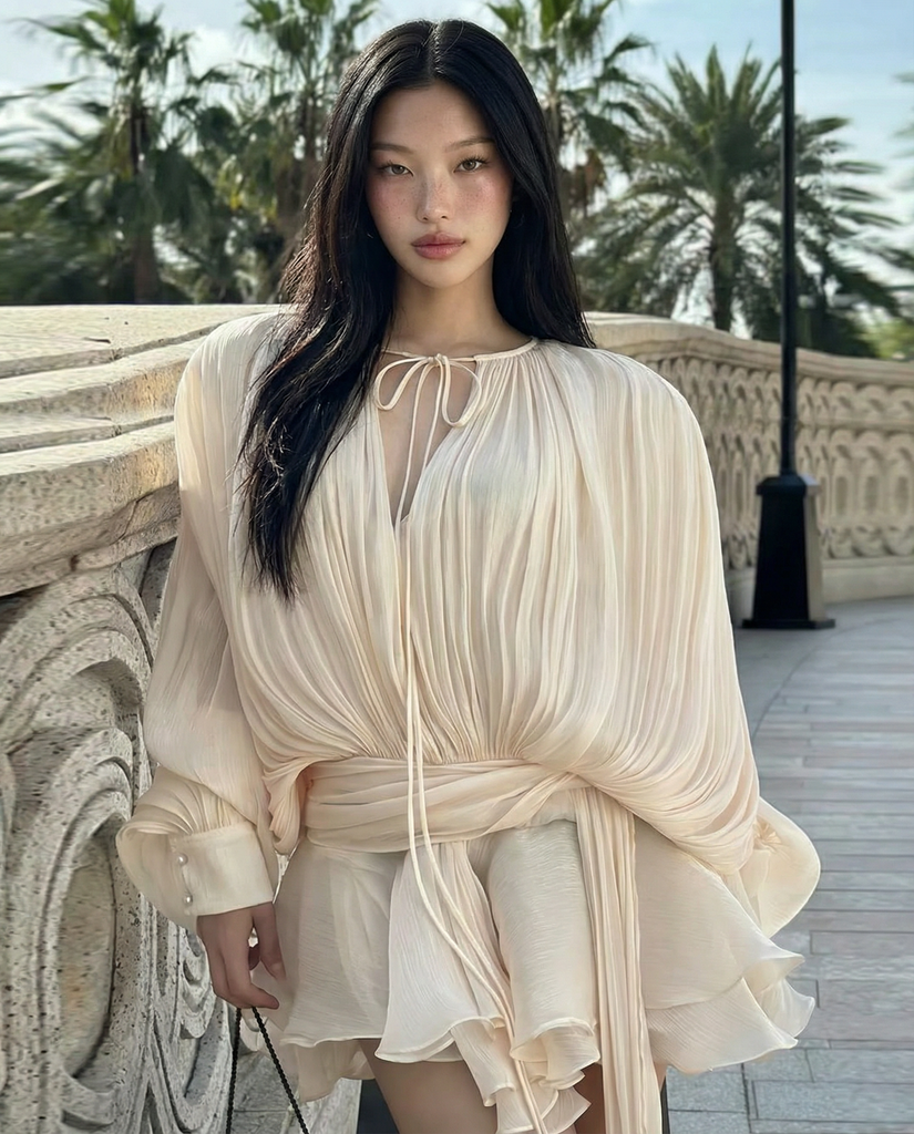 JINNY BLOUSON MINI DRESS