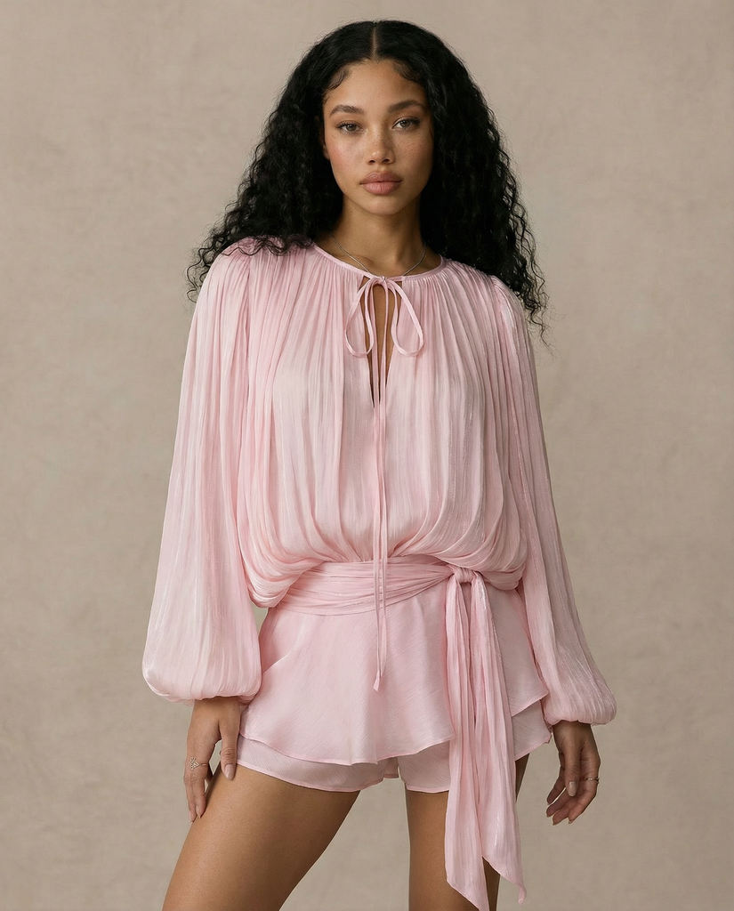 JINNY BLOUSON MINI DRESS