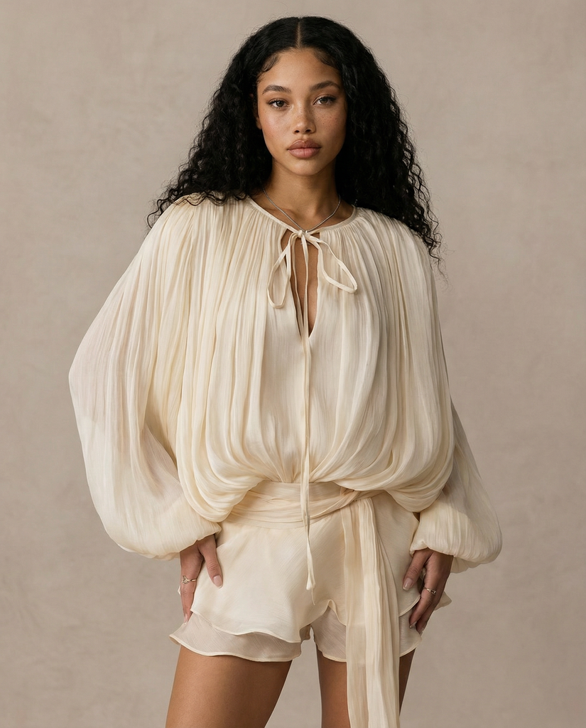 JINNY BLOUSON MINI DRESS