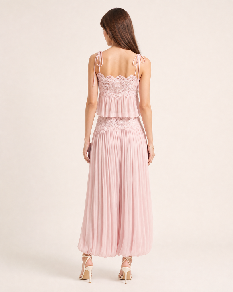 BELLA LUNA LACE TOP & BALLOON PANT SET