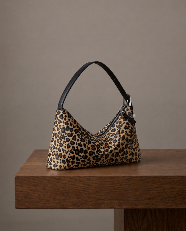LEONE FUR LEOPARD PRINT BAG