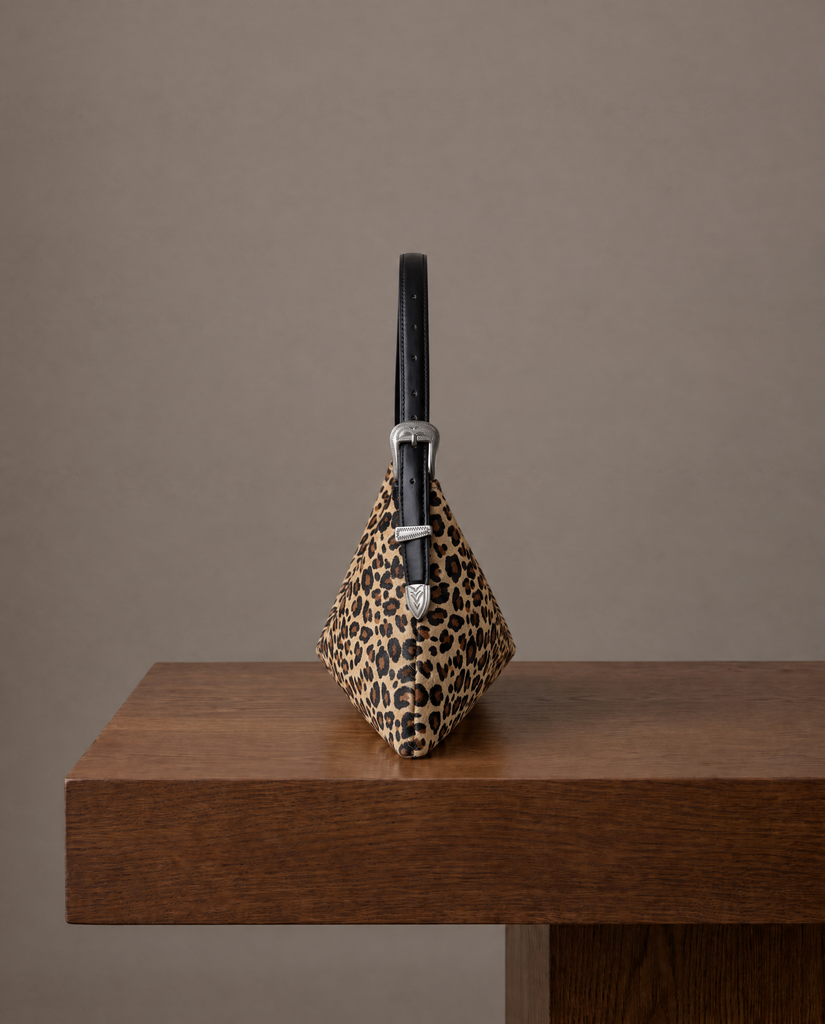 LEONE FUR LEOPARD PRINT BAG