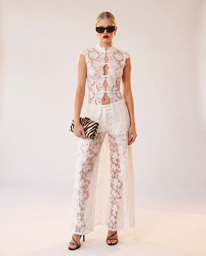 ÉLODIE LACE LONGLINE TOP