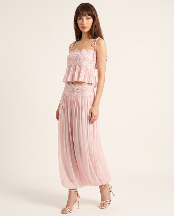 BELLA LUNA LACE TOP & BALLOON PANT SET