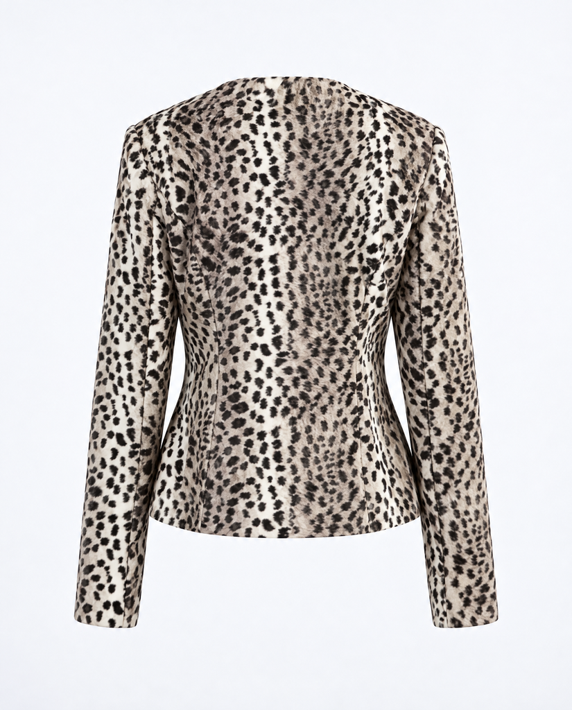 ZELLA LEOPARD FAUX FUR JACKET