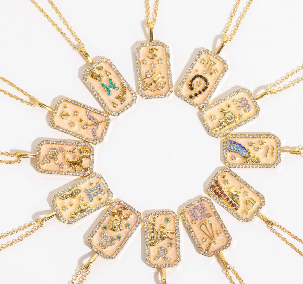 ALISON 18K GOLD PLATED ZODIAC NECKLACE