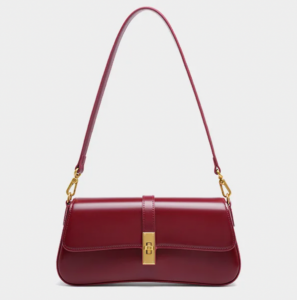 JACQUELINE LUXE LEATHER SHOULDER BAG