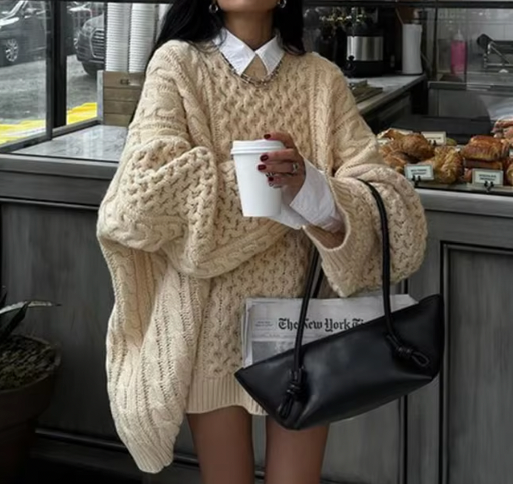 TINA OVERSIZED FALL CHUNKY SWEATER