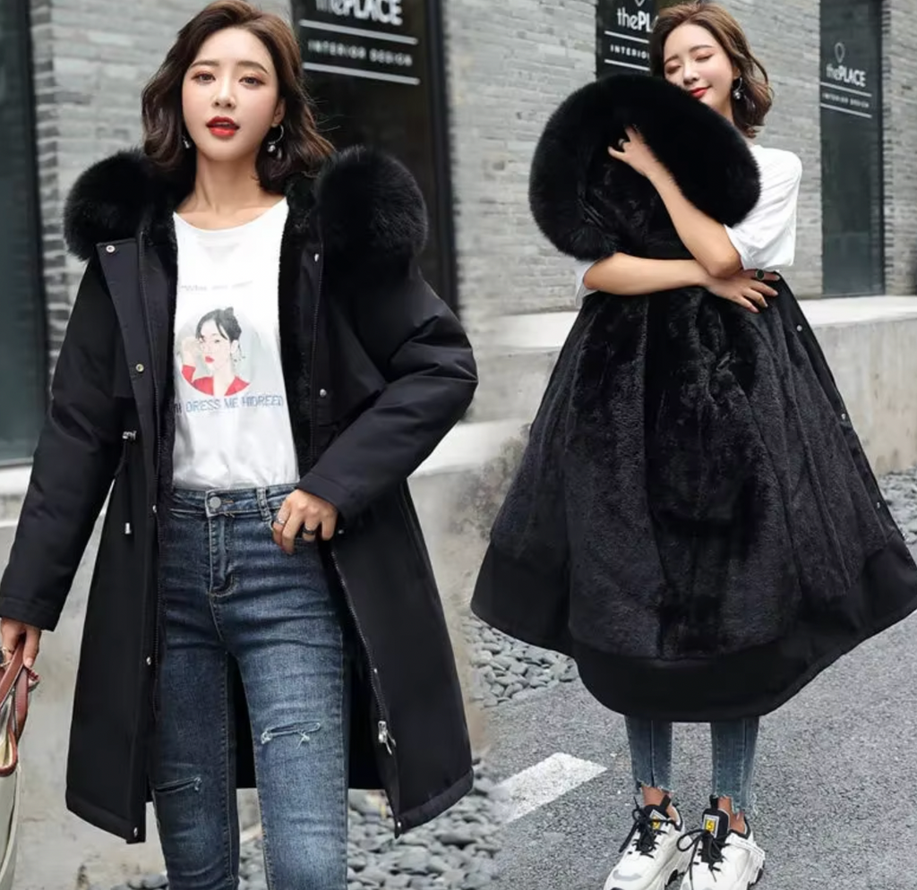 MAGGI FLEECE LINED FAUX FUR COAT