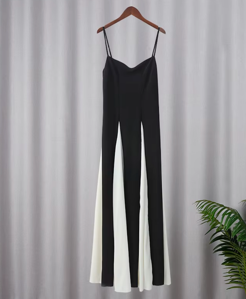 DYNASTY BLACK WHITE GOWN