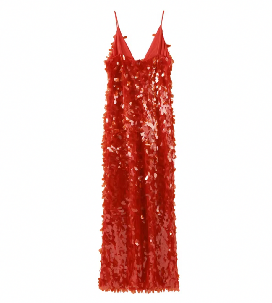 ROUGE SEQUIN MAXI DRESS