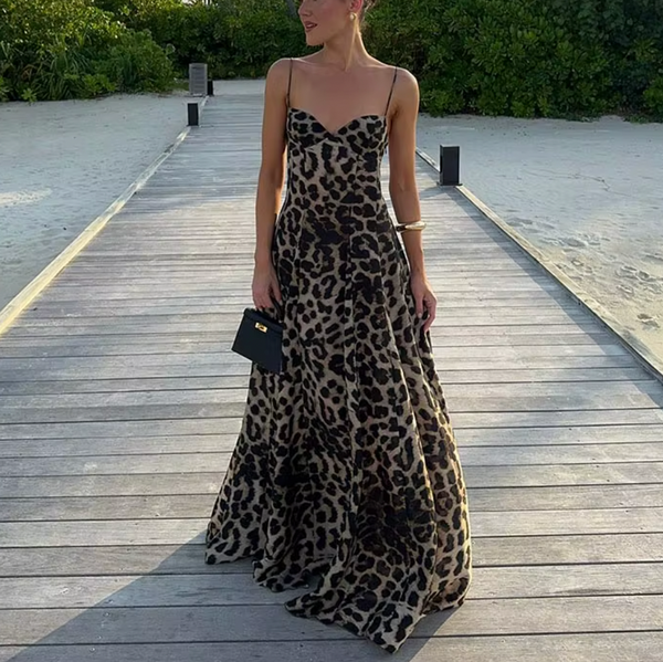 JAYLYN LEOPARD MAXI DRESS