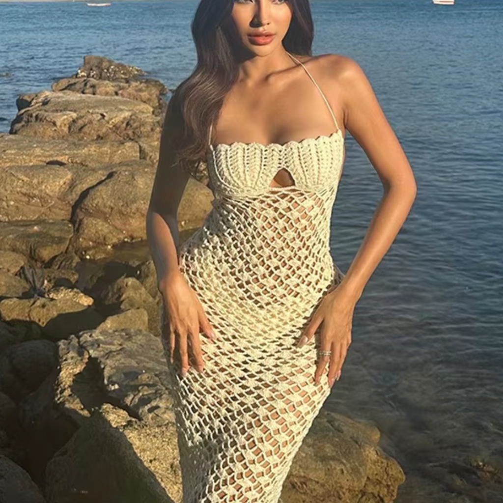 NADIA CROCHET MAXI DRESS