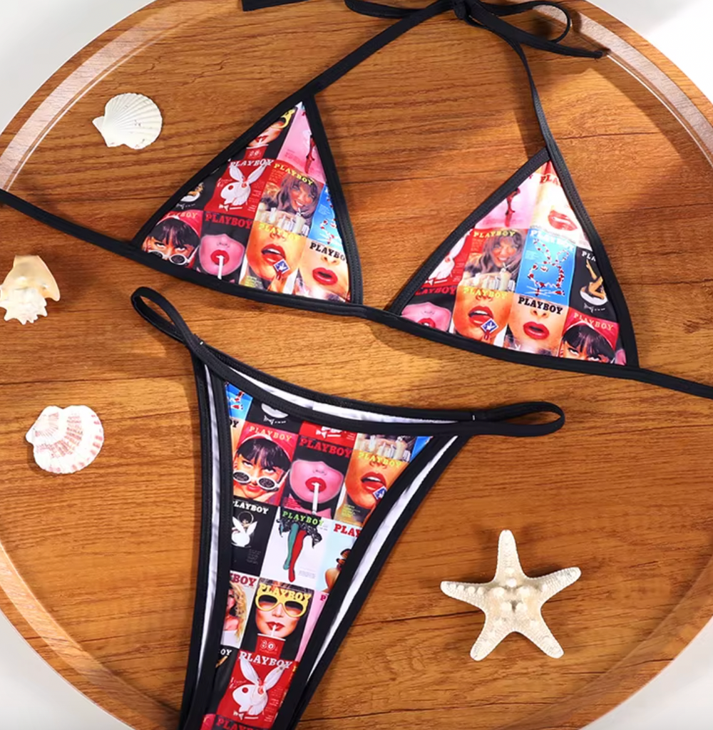 BUNNY TRIANGLE BRAZILIAN BIKINI SET