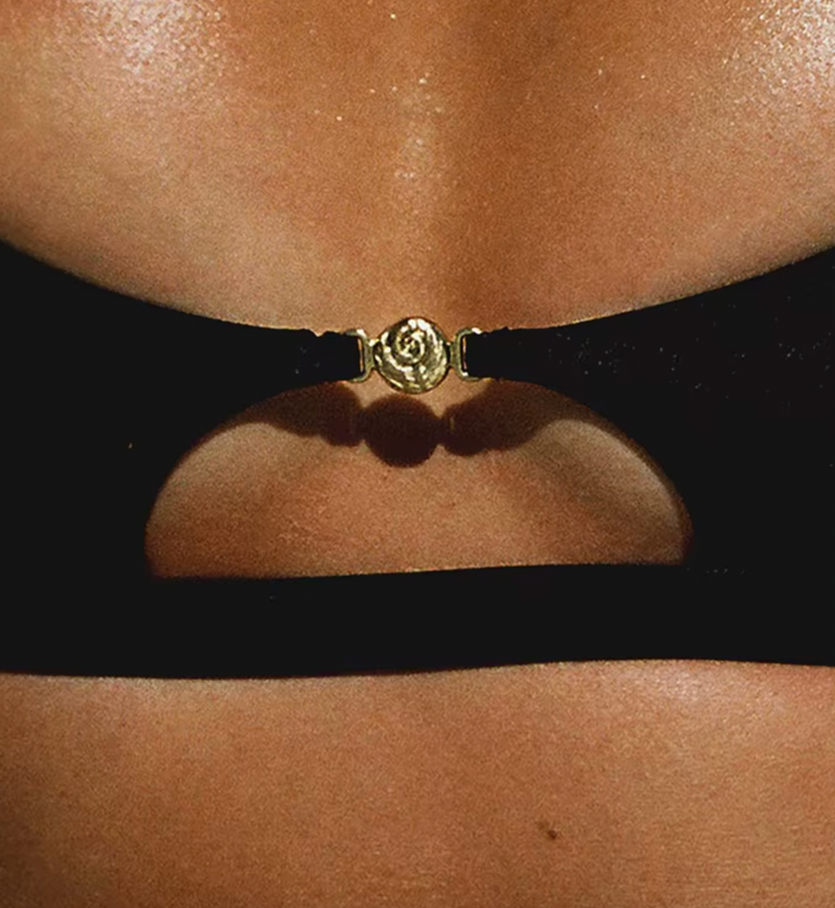 LORI SCOOPNECK BLACK BIKINI SET