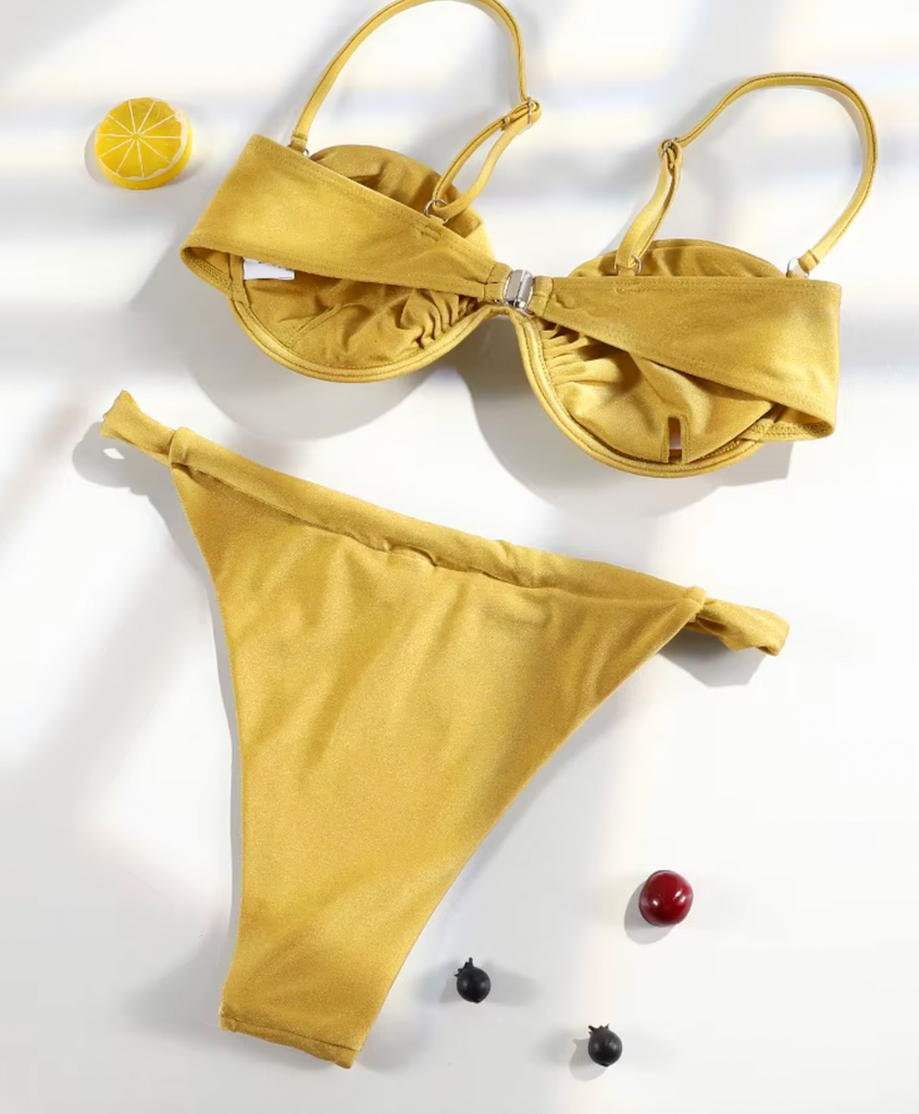 BOBBI RUCHED BIKINI SET
