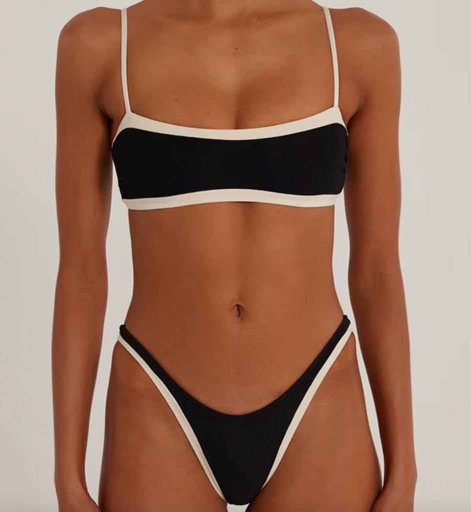 DIANA COLORBLOCK HIGH LEG BIKINI SET