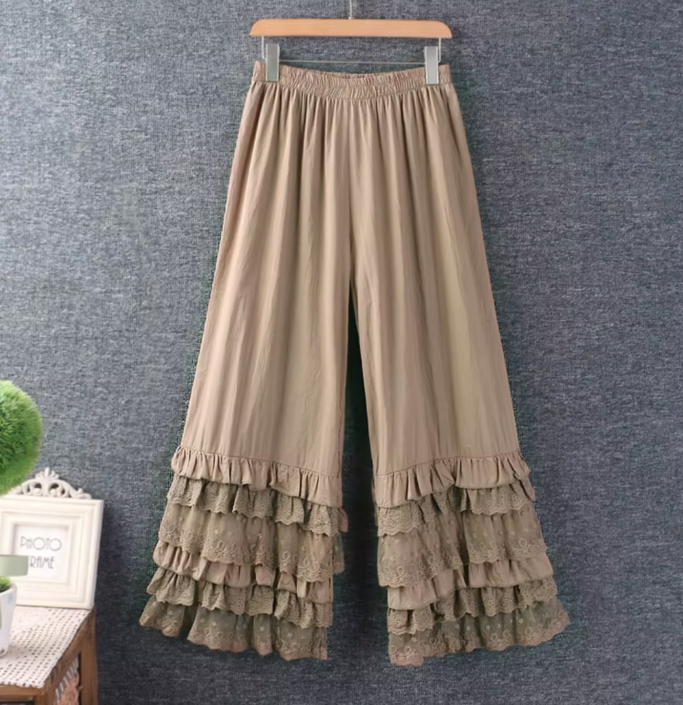 TINA VINTAGE BLOOMER RUFFLE PANTS